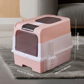 PinkMagic Cube Intelligent Cat Litter Box - Free Hands, Enjoy Pure Life & Automatic Cleaning, Silent Design, Preferred For Multi Cat Families (Option: Defaulttitle)